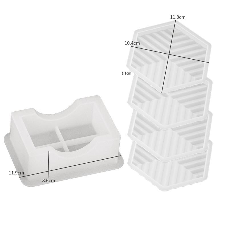 Coaster mould - Textured