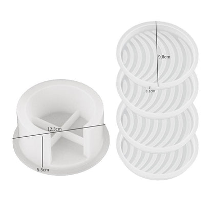 Coaster mould - Textured