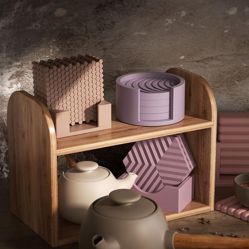 Coaster mould - Textured